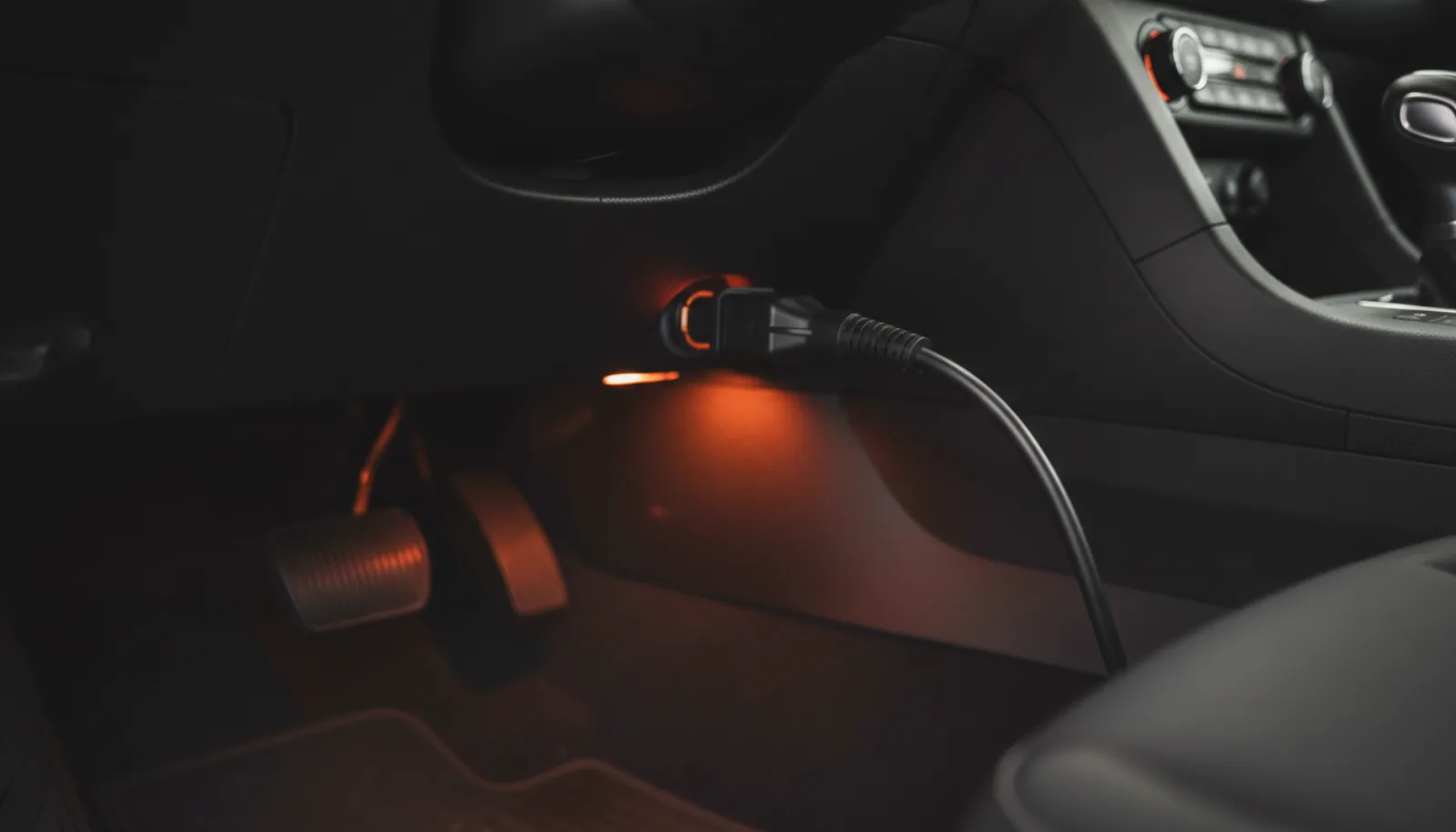 Diagnostic scan tool plugged into the OBD port to read ACD/AYC fault codes